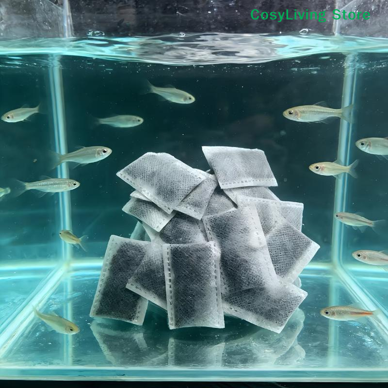 Marine Aquarium Filter Media - [CL]10/20/40pcs Aquarium Activated Carbon Bags Fish