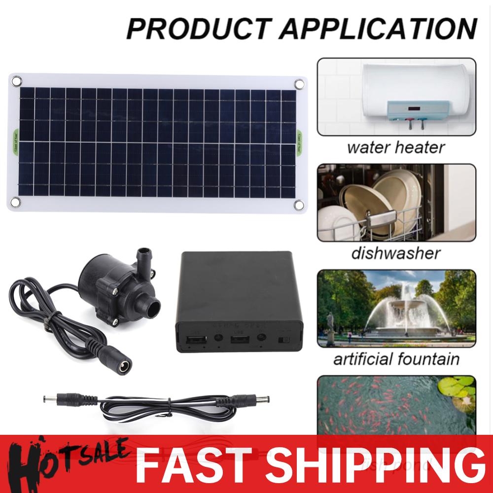 Aquarium Marine Fish - 18V 30W Fountain Panel Pump Garden