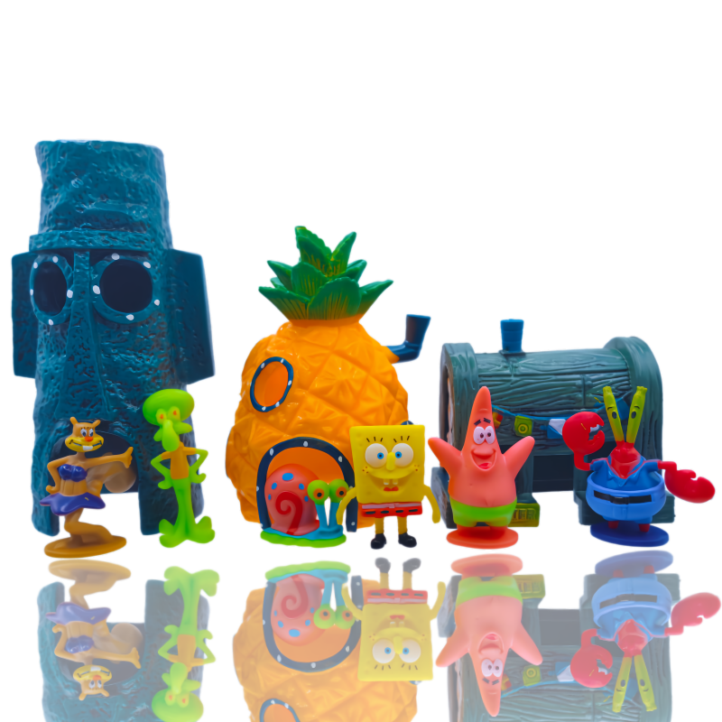 6pcs SpongeBob Fish Tank Decor – Aquarium Marine Fish Bewertung und Preis
